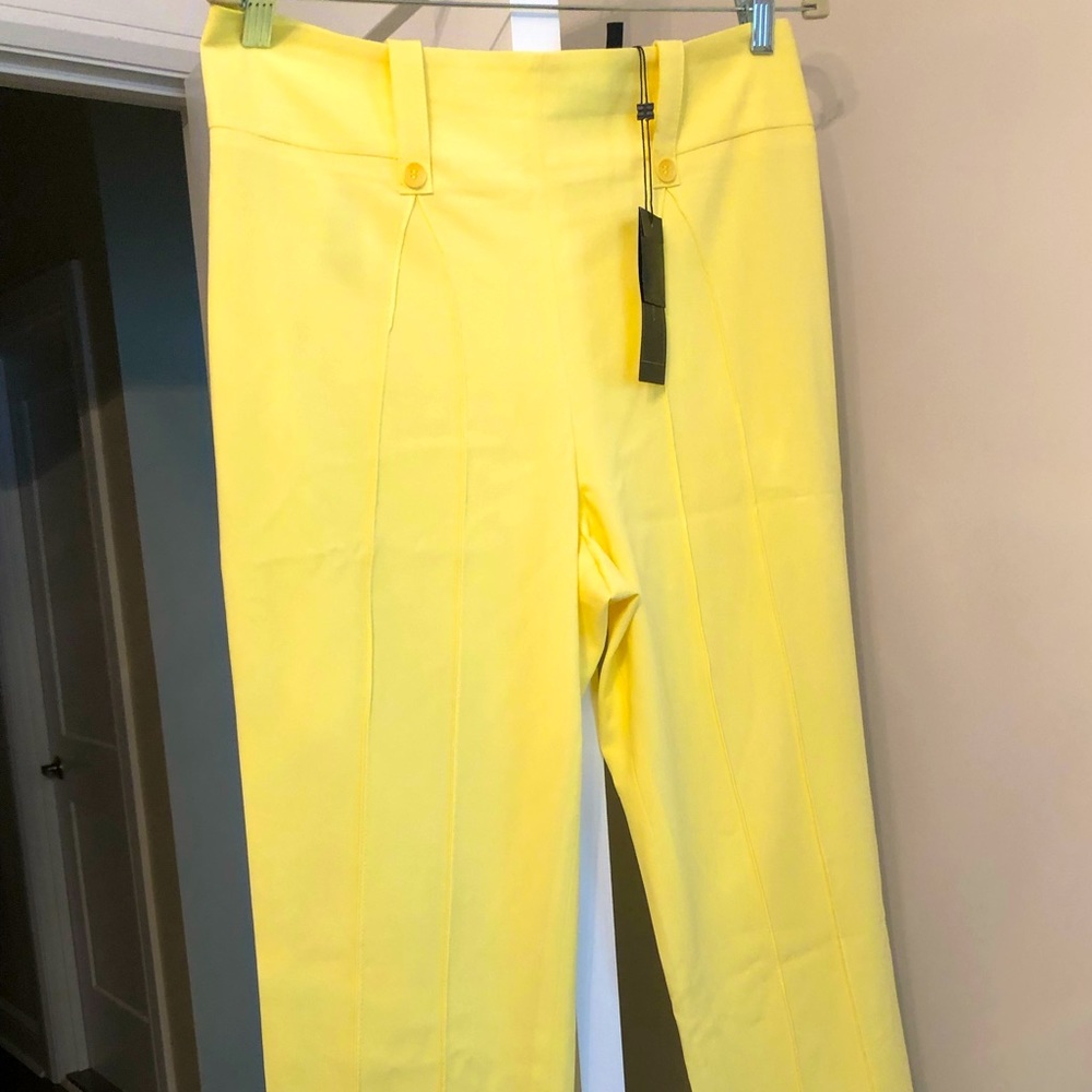Lovely yellow BCBG pants. Never worn - new with tags.